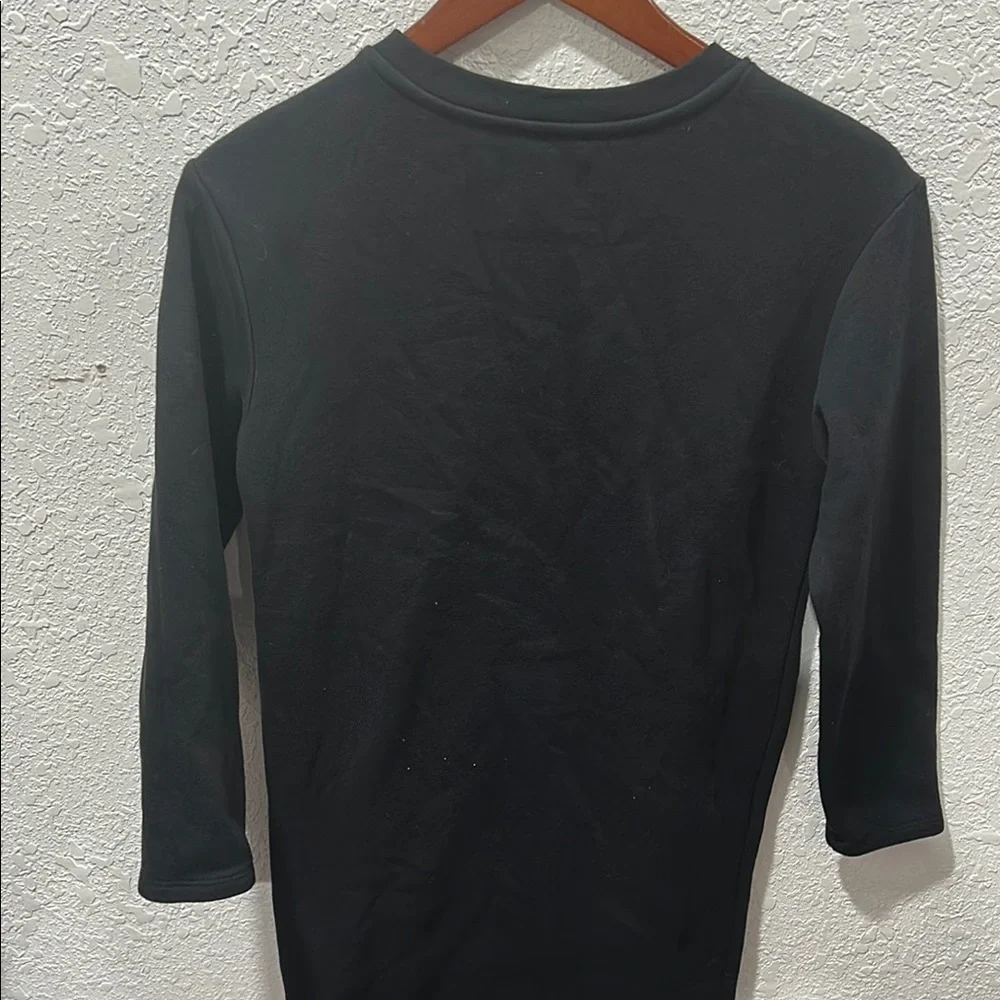 Air Jordan Black Long Sleeve Dress with Colorful Logo size L 12-13yrs GUC